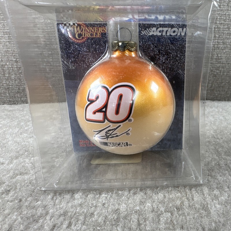 Tony Stewart #20 NASCAR Christmas Ornament Winners Circle Action Racing New