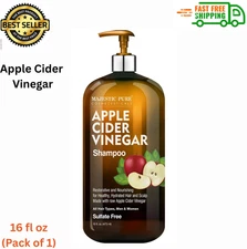 MAJESTIC PURE Apple Cider Vinegar Shampoo - Restores Shine & Reduces  -⭐️⭐️⭐️⭐