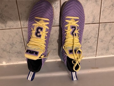 Nike LeBron 16 'Lakers Heritage Violet CK4765-500 Mens Size 10 1/5 Shoes