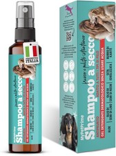 Shampoo Secco per Cani senza risciacquo Con Olio di semi di Neem