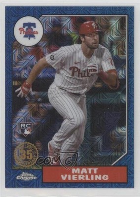 2022 Topps Series 2 Blue Refractor 29/150 Matt Vierling #T87C2-20 Rookie RC 0u2r