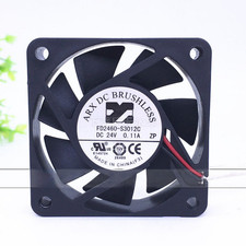 1PCS ARX DC Brushless Fan FD2460-S3012C DC24V 0.11A 2-Wire Cooling Fan 6015 6cm