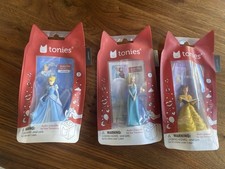 BRAND NEW Sealed Packages Tonies Audio Play Figurines. Elsa, Belle,Cinderella