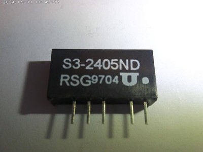 S3-2405ND, DC-DC Wandler RSG,24V in auf + - 5V, je 100mA,SIP7,1Stck.