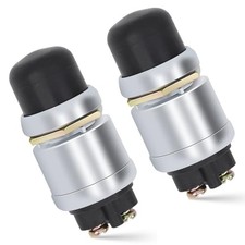 Engine Start Push Button Momentary Start Switch, 12V 50A Waterproof 2 PCS