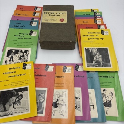 Better Living Booklets Complete Set of 18 for Parents & Teachers Vintage in Box