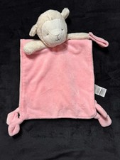 Carter  s Lamb Baby Security Blanket Lovie Lovey Pacifier Holder nunu PINK