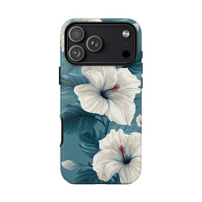 White Tropical Hawaii Flower Phone Cover Tough Case | Lifetime Warranty