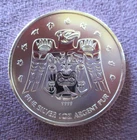 Totem Thunderbird Canada Olympics 2009  1 Troy Oz. .999 Fine Silver Rd. Inukshuk
