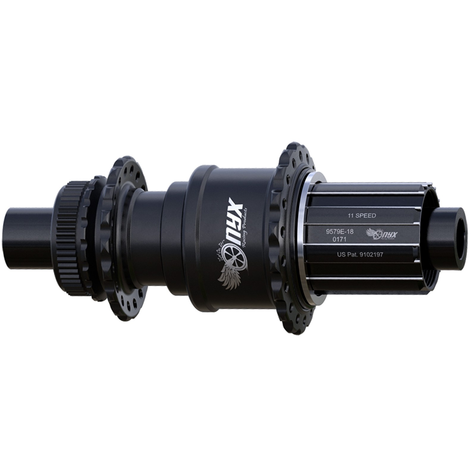 Втулка Onyx Racing Vesper R TA, CL 12x142 мм HG 28h - Матово-черная