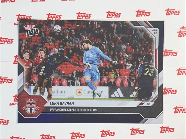 Black Foil #10/10 ~ 2026 Topps NOW MLS Luka Gavran #29 ~ Toronto FC