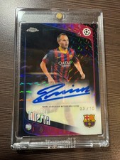 Andres Iniesta Chrome UCL 2025/26 Black /10 Auto