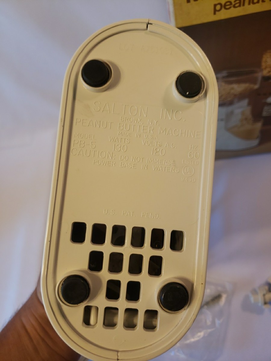 SALTON ピーナッツバター　マシン PB-5 70s ビンテージ Salton PB-5 Peanut Butter Machine Maker -- Read Description | eBay
