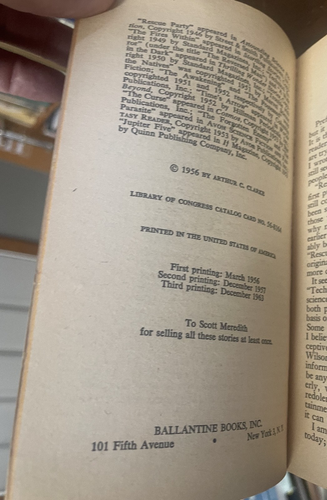 Reach For Tomorrow by Arthur C. Clarke Mass Market Paperback 1963 - Imagen 5 de 5