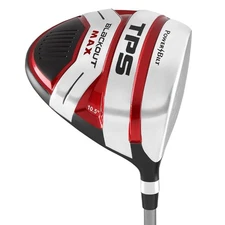 PowerBilt Mens Golf Left-Hand TPS Blackout Max 460cc Driver, 10.5* Regular Flex