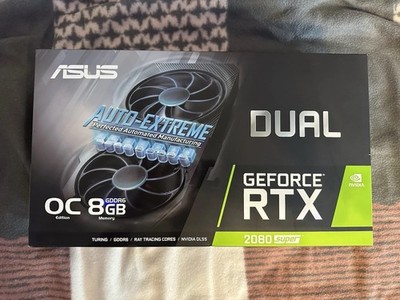 ASUS Dual GeForce RTX 2080 SUPER OC Edition 8GB GDDR6 Grafikkarte NVIDIA DLSS
