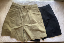 Two Good Condition Vintage Women's Gap Shorts Tan and black