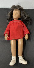 Vintage Brunette Sasha Doll 104 W/ Red Dress Silver Hang Tag Serie England 16"