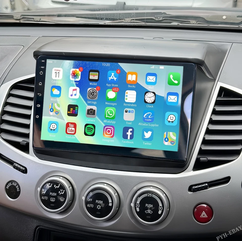 For Mitsubishi Triton ML MN 2+32GB Wireless Apple CarPlay Android Auto Head Unit - image 2 of 4