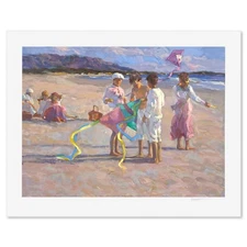 Don Hatfield, "Flying Kites" Limited Edition Printer's Proof Serigraph, Numbered