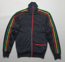 Adidas black  Jamaica Rasta    Tracksuit Jacket Track Top Vintage size XS