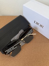 Christian Dior DiorClub M4U Shield Sunglasses Black Acetate Grey Tinted Lens