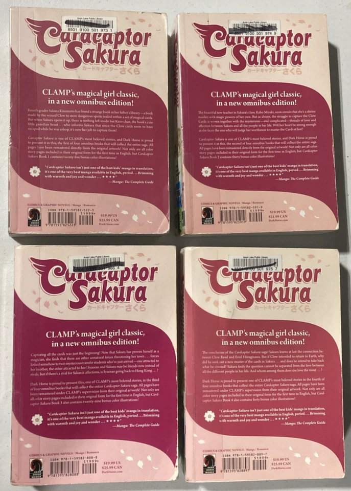 Cardcaptor Sakura Clamp Dark Horse Omnibus Books 1-4 English Complete Set - Image 2 of 4