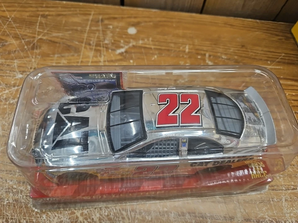 1/24 Ward Burton #22 CAT Dealers 2002 Racing Champions Chrome Chase Car Die-Cast - Image 2 of 4