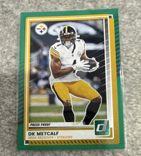 Panini 2025 Donruss Press Proof Green DK Metcalf #271 Steelers Football Card