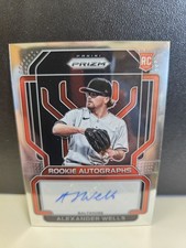 Alexander Wells 2022 Panini Prizm Rookie Card Autograph #RA-AW Orioles 