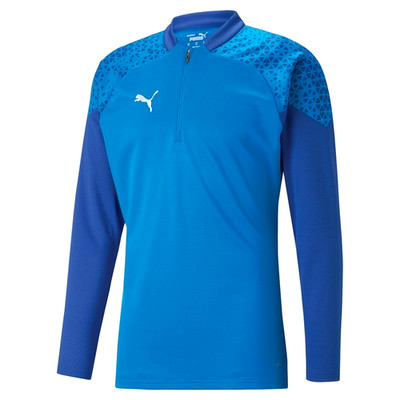 Puma Herren Mid Layer Top 2XL Blau Slim Fit 1/4 Zip DryCell Atmungsaktiv Feuchtigkeitsableitend