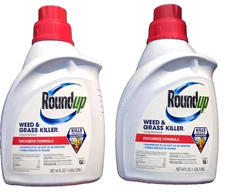 2 PK Roundup Weed & Grass Killer Concentrate Exclusive Flower Beds & Trees 64 oz