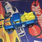 Vintage 1973 Hot Wheels Hi-Tail Hauler 56 Ford PickUp Truck Metallic Blue Bikes