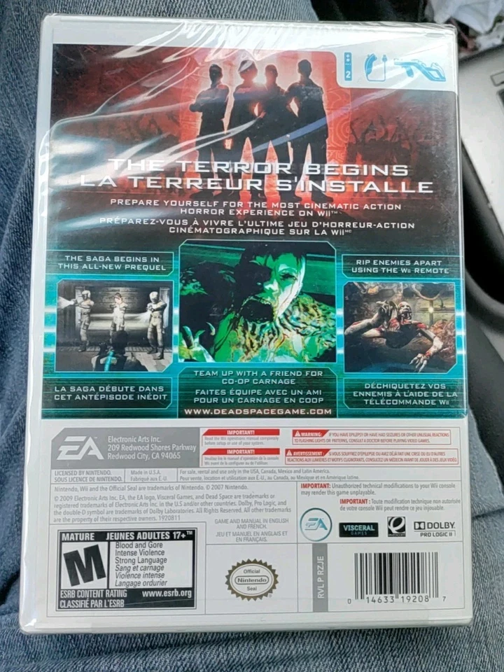 Dead Space Extraction 2009 Video Game Nintendo Wii Brand New Sealed - Image 2 of 2