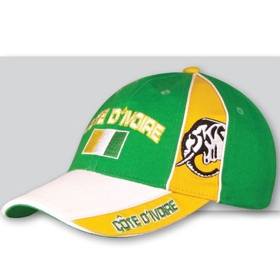 Elfenbeinküste Ivory Coast Kappe  + NEU + Fan WM Base Cap 100% Baumwolle Unisize