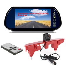 IR Brake Light Reverse Camera 7" Mirror Monitor For Peugeot Partner 2008 to 2022