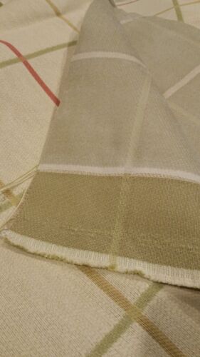 Spring Plaid Watermelon 2 yd Robert Allen Sewing Fabric Home Decor Upholstery - Picture 2 of 2