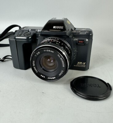 Ricoh XR-X analoge Spiegelreflexkamera 35 mm mit 28 mm F/2.8 Prime Objektiv   getestet