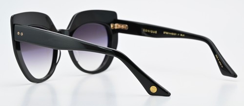 DITA Sonnenbrille Conique DTS514-53-01 BLK Cat Eye Panto Glanz Schwarz Luxus M - Picture 6 of 10