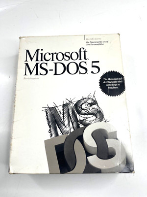 Microsoft MS DOS 5 Betriebssystem Disketten Vintage