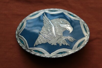 Vintage Hand Made Eagle Head and Flying Eagle Inlay Western  display picture 1