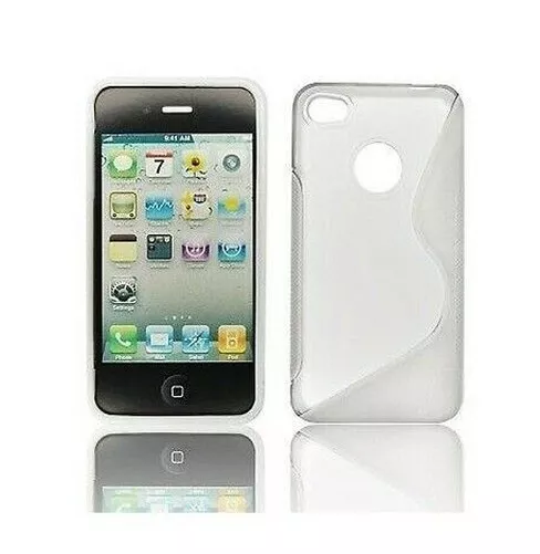 Silicone Case Cover IPHONE 4 4S White Design | eBay