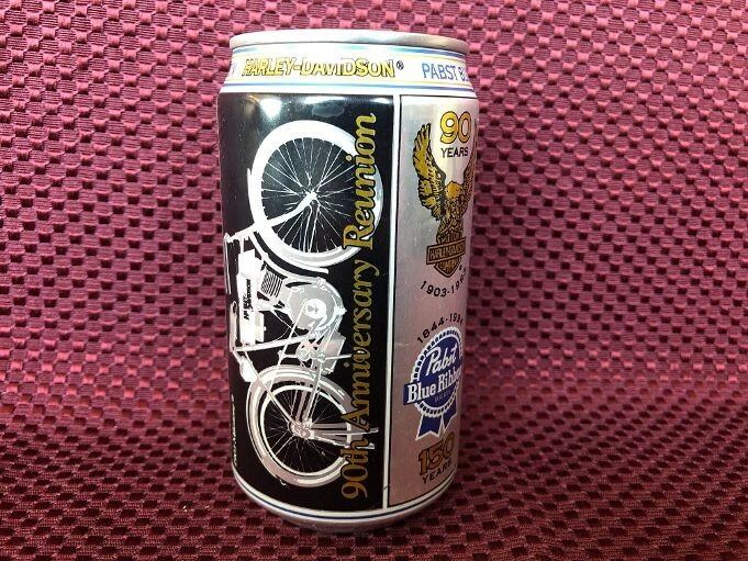 1993 Pabst Beer Can Harley Davidson Motorcycle 90th