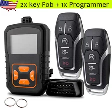 2 For 2015 2016 2017 Ford F-150 Smart Push to Start Remote Key Fob + Programmer