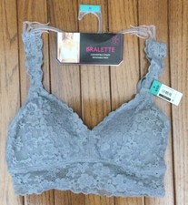 New No Boundaries NOBO Bralette Lace Wirefree Convertible Straps Sz Small C4-30