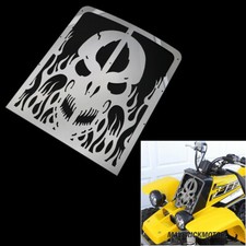 Protector de cubierta de radiador de calavera para parrilla Yamaha YFZ 350 Banshee 1987-2012