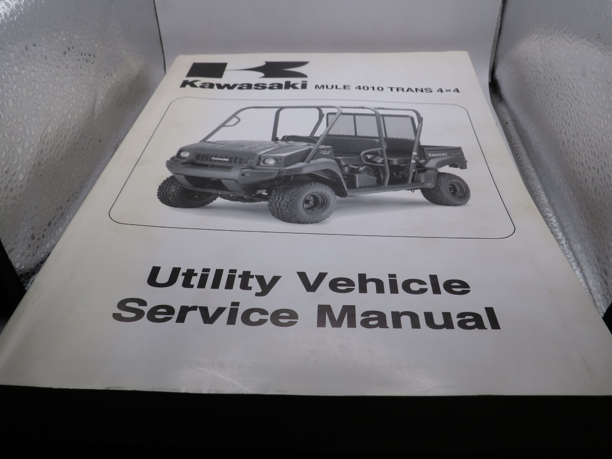 2009 Kawasaki Mule 4010 TRANS 4x4 Owner's Service Repair Manual