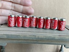 8 Pcs Set 1:6 Dollhouse Miniature soft Drink Coke Soda Fanta Spirit Can Lot