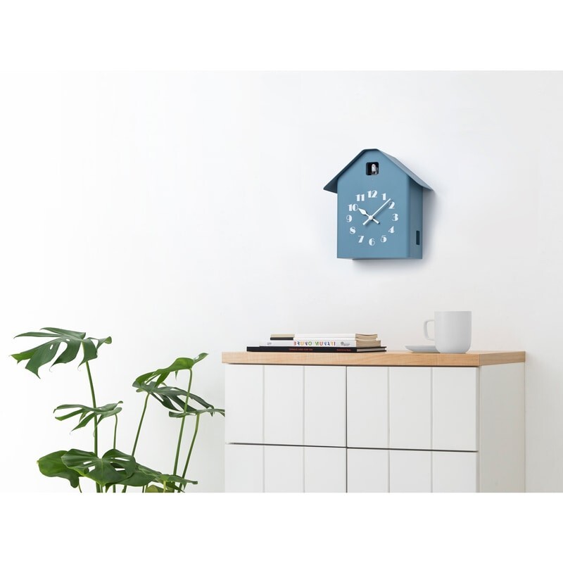 Lemnos Cuckoo Clock RF20-03 BL Blue Analog Dachs Cuckoo Japan | eBay