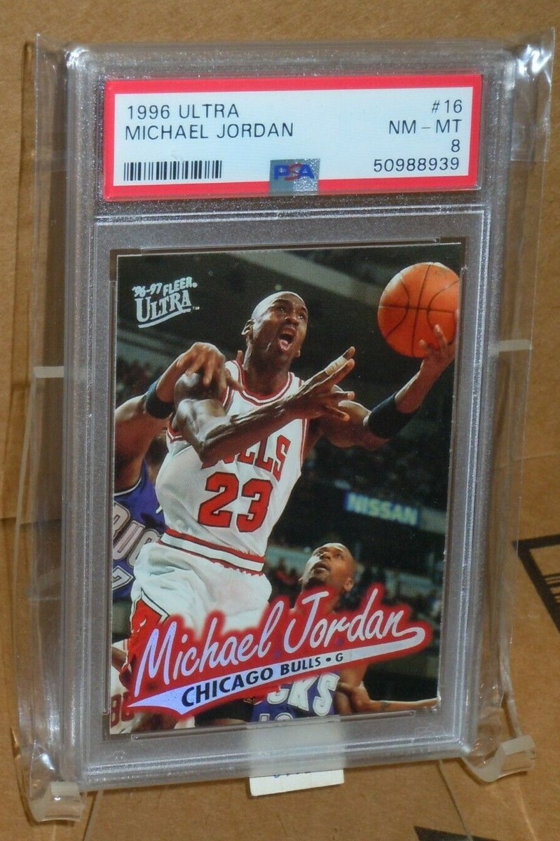 NBAカード PSA8 マイケル ジョーダン 1996 ULTRA #16 PSA 8 MICHAEL JORDAN NM-MT Card NBA